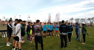 La selección pampeana de fútbol jugó un amistoso en Castex