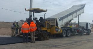 Avanza la obra de pavimentación en el Barrio Ara San Juan